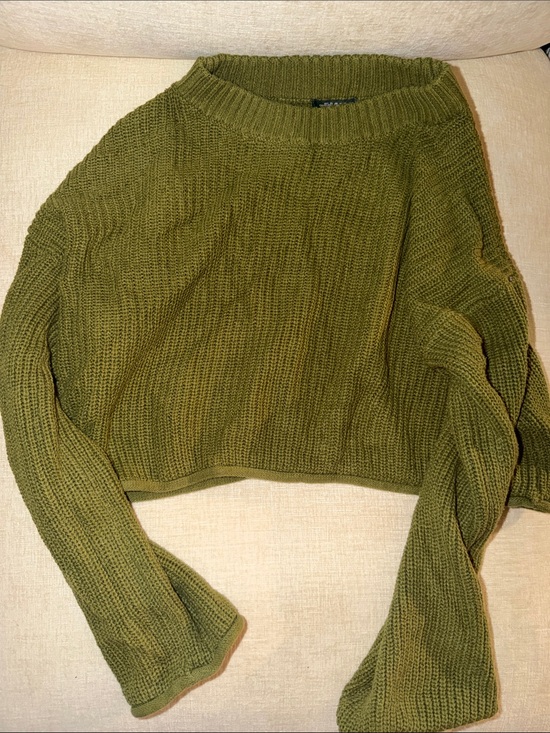 Target Sweaters - Target Olive Crewneck Ribbed Sweater